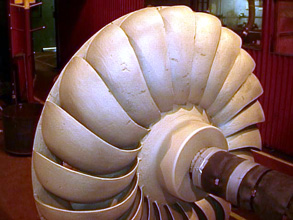 Damaged turbine runner